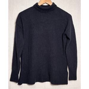 & Other Stories Women's Jumper S Black 100% Cashmere Turtleneck Pullover